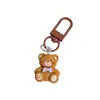 Llavero de Galleta Estilo Japonés Animal Dibujo Animado Lindo Colgante Accesorios para Mochila de Estudiante Pingüino Pequeño Gato Encanto