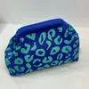 Bolso de Mano de Punto Rayado, Bolso de Mahjong, Versátil Portátil para el Día a Día, Tejido con Clip de Almacenamiento, Bolsa de Maquillaje, Gran Capacidad