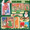 Set de Papelería Navideña Cuaderno Pegatinas Bolígrafo Neutro Paquete de Regalo Grande Papelería Premios para Estudiantes de Primaria y Secundaria Regalo de Navidad