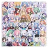 54 Pegatinas de Heroína de Nuevo Anime Transfronterizas Avatar Personalizado para DIY Decoración de Teléfono Móvil Patineta Pegatinas Impermeables Venta al por Mayor