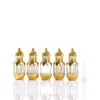 Frasco de vidro galvanizado de 6ml para óleo essencial, amostra de perfume para carro, frasco vazio, bola de vidro, cosméticos, sub-embalagem, atacado