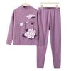 Ropa de Otoño e Invierno para Mujeres de Mediana Edad y Mayores, Ropa de Otoño y Pantalones Largos, Ropa de Abuela para Usar por Dentro, Traje Cálido de Invierno para Madres Mayores, Talla Pequeña