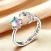 Anillo Giratorio de Plata Tailandesa para Alivio de la Ansiedad, Anillo para el Dedo Índice con Múltiples Círculos y Cuentas de la Suerte, Moda Estilo Coreano, Regalo de Moda para Mejores Amigos
