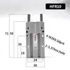 Pinça Pneumática de Cilindro de Dedo HFY6/HFR/HFZ10/MHZ2-16D/20/25/32/40D Mandíbula Plana