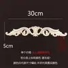 Flores de esquina de talla en madera de Dongyang, accesorios para muebles de aplique estilo europeo, flores de puerta de madera, tallado de pared de fondo decorativo de chapa de madera maciza exquisita