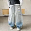 [Liquidação de Calças Jeans] Calças para Meninos, Coleção de Outono, Calças Jeans Infantis, Primavera/Outono, Calças Longas Casuais para Meninos Maiores, Estilo Moderno