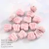 Contas Soltas de Cerâmica Jingdezhen Cor-de-Rosa Materiais para Colares de Contas DIY para Alunos e Meninas Fazerem Seus Próprios Acessórios de Joias com Contas de Porcelana