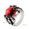 Anillo para ojo de acero de titanio transfronterizo anillo para ojo de garra de dragón anillo abierto de garra de águila de acero inoxidable personalidad punk