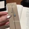 Venta al por mayor del fabricante Colgante de Jade Jacinto de Agua Azul Natural Raro Plata S925 Incrustada Estilo de Diseño Fresco