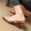 Zapatos para Mujer 2024 Verano Nuevo Estilo Casual Combinación de Colores Sandalias de Chancla con Cuña Moda de Verano para Mujer Ropa Exterior Sandalias de Temperamento