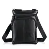 Moda Transfronteriza para Hombre Bolso de Hombro Cuero Genuino Casual de Negocios Bolso Cruzado de Hombre Retro Gran Capacidad Bolso de Mensajero de Piel de Vaca