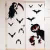 M20052 Nuevo Pegatina de Pared de Fantasma Parca Murciélago Pintada a Mano Decoración de Halloween Sala de Estar Dormitorio Fondo Pegatina de Pared Autoadhesiva