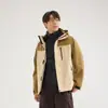 Chaqueta tres en uno estilo Pelliot para hombres y mujeres, chaqueta cortavientos e impermeable para exteriores para senderismo, ciclismo y ropa de trabajo con estampado