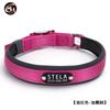 Collar de Perro Amplio de Material de Buceo con Placa de Nombre Grabada, Nylon Reflectante Cómodo a Prueba de Explosiones para Perros Grandes, Medianos y Pequeños