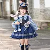 Vestido Lolita de Princesa Judy Conejo Oficial de Policía Nuevo Otoño 2025 Vestido de Cumpleaños Infantil Falda de Actuación para Niñas