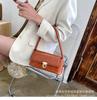 Bolso de Axila Estilo Influencer 2026 Tendencia Nueva Moda Coreana Simple Color Sólido Patrón de Cocodrilo Bolso de Hombro Al por Mayor