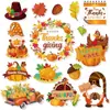 Bestseller transfronterizo otoño Acción de Gracias imanes para refrigerador personalizados para el hogar ventana puerta de garaje imanes fiesta decoración del hogar