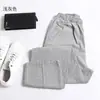 Pantalones de Algodón y Lino de Verano para Hombres de Mediana Edad y Mayores, Cintura Alta, Delgados, Rectos, de Negocios, Frescos, Casuales, Textura de Seda Helada, Pantalones de Lino para Hombres
