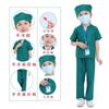 Batas blancas infantiles transfronterizas, disfraces, doctores, enfermeras, guarderías, roles, ropa de actuación, mangas largas blancas, venta al por mayor