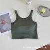 Primavera e verão estilo coreano costas envolventes peito alça interna uma peça cintura baixa top roupa interior roupa exterior colete esportivo