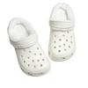 Capa de Algodão Peludo para Crocs Forro de Lã Quente de Inverno Removível Lavável Capa de Algodão Peludo Espessada