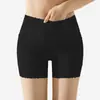 Shorts de Seguridad de Encaje de Cintura Alta para Control de Abdomen para Mujer, Anti-Exposición, Borde Antirrizado, Leggings Delgados y Ropa Interior Dos en Uno, Nuevo Modelo 2026