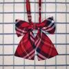 Song Xiaoxia Spot JK Tie - Conjunto de pajarita con cuello floral para mujer, uniforme DK para niñas y hombres, accesorios a cuadros a rayas para estudiantes