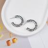 Fabricante Original Anillo Geométrico Moda Alto Gama Lujo Ligero Nicho Diseño Retro Modernos Pendientes Alto Gama