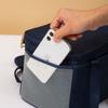 Bolsa de Mano para Almuerzo Bolsa Cuadrada Aislante Papel de Aluminio Engrosado Bolsa para Almuerzo Trabajador de Oficina Estudiante Gran Capacidad Bolsa de Picnic con Arroz
