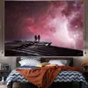 Fondo de tela para celebridad de internet astronauta tela colgante ins decoración de cabecera de dormitorio de estudiante tela de pared fondo de diseño de habitación moda