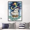 Ponto cruz Happy 99 supply navegação sala de estar série paisagem tecido pintura pendurada faça você mesmo auto-bordado kit de bordado atacado