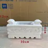Mesa de chá pequena estilo Zen base de castiçal de pedra incensário frente de túmulo ao ar livre para queimar incenso Mármore Branco Pedra Verde Ornamento Retangular