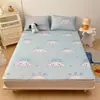 Juego de 4 Tapetes de Látex Clase A Verano Dormitorio Individual Doble Fresco Seda de Hielo Tapete Suave Juego de 3 Lavable 4