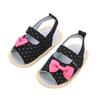 Zapatos casuales de primavera y verano para bebé niña con suela de tela suave 0-18 meses zapatos para niño pequeño con doble velcro Zapatos de bebé sandalias