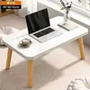 Mesa de Centro Simple Moderna para Apartamentos Pequeños, Uso en el Hogar, Mesa Pequeña para Habitaciones de Alquiler, Mesa de Comedor Simple, Mesa Baja para Personas Perezosas para Sentarse en el Suelo
