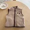 Chaleco de Felpa Infantil Ningli Estilo Otoño/Invierno para Hombre Chaqueta de Dibujos Animados para Niños Pequeños con Felpa Capa Linda para Bebé Elegante para Mujer