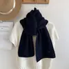 Bufanda de punto suave estilo coreano para mujer, otoño e invierno, simple y versátil, calentador de cuello, adecuada para estudiantes y parejas, chal de color liso, moderno