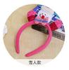 Nueva diadema infantil decoraciones de regalo de Navidad con luz diadema luminosa individual accesorios para el cabello hebilla para el pelo fabricantes venta al por mayor