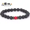 Pulsera Minimalista de Nicho con Cuentas de Obsidiana Roja, Coral Rojo, Espaciadores de Madera, Venta Caliente Transfronteriza de Amazon, Venta al por Mayor