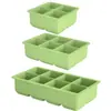 Molde de Cubos de Gelo Grandes, Bandeja de Gelo Grande de Silicone de Grau Alimentício com Tampa para Uso Doméstico, Caixa de Armazenamento e Fabricação de Gelo, Fabricante de Cubos de Gelo para Geladeira
