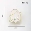 Nuevo broche de metal lindo de dibujos animados de comercio exterior, pin de insignia de aleación personalizado de moda ins japonesa para mujer