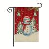 Bandera de jardín serie muñeco de nieve navideño directo de fábrica decoración de patio multicolor opcional