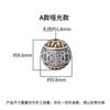 Plata Esterlina S925 Cobre Incrustado Mantra de Seis Sílabas Tibetano Patrón de Loto Cuentas Superiores para Pulsera DIY Cuentas para Cintura Cuentas Espaciadoras para Collar Accesorios