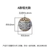Plata Esterlina S925 Cobre Incrustado Mantra de Seis Sílabas Tibetano Patrón de Loto Cuentas Superiores para Pulsera DIY Cuentas para Cintura Cuentas Espaciadoras para Collar Accesorios