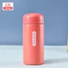 Mini Copo Térmico de Aço Inoxidável para Meninas Fofo Pequeno Copo de Bolso Estudante Conveniente Copo de Água Simples Cor Sólida Copo de Presente