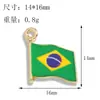 Mundo do Comércio Exterior Pequena Bandeira Liga de Zinco Esmalte Chaveiro Bolsa Pingente Acessórios Transfronteiriço Feito à Mão DIY Ornamento Decorativo para Pendurar