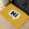 Tapete de chão premium minimalista com padrão de letras em laço de seda, pode ser cortado no tamanho, resistente à sujeira, tapete de entrada antiderrapante, tapete de chão para hall de entrada