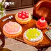 Resina miniatura comida brincar sobremesa pão biscoito creme cola material faça você mesmo resina artesanato pequenos acessórios ornamentos feitos à mão