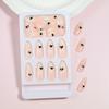 Uñas Postizas de Presionar 24 Piezas Transfronterizas, Elementos de Corazón para el Día de San Valentín de Primavera, Pegatinas para Uñas con Degradado Estilo Ins