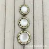Botão de metal para terno com renda torcida cravejada de strass botões de malha de lã botões decorativos simples versáteis botões de costura manual